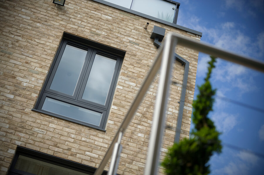 Black residence window